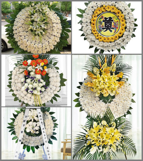 福建福州福清市龙田镇上一村花圈速递